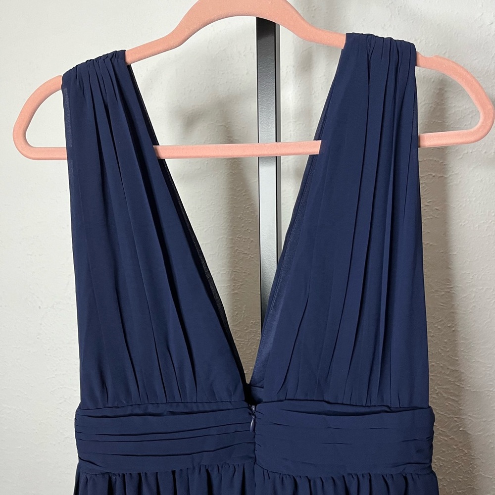 NWT Lulus Heavenly Hues Navy Blue Maxi Dress Size Medium - Picture 9 of 11